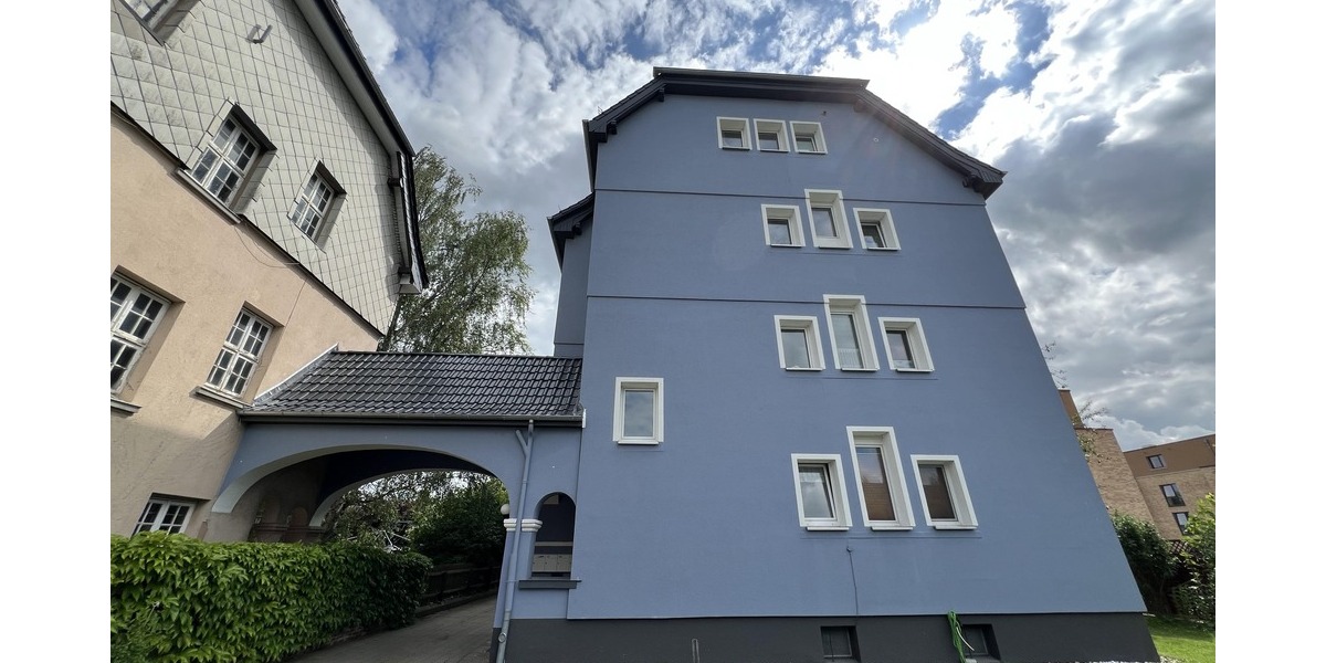 Giebelseite des Hauses
