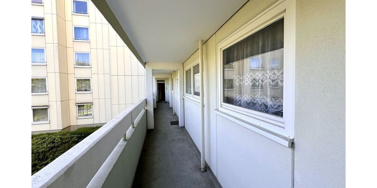 Laubengang zur Wohnung