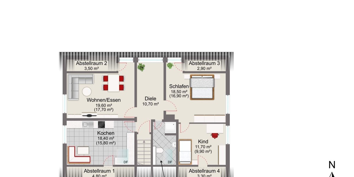 Grundriss Obergeschoss