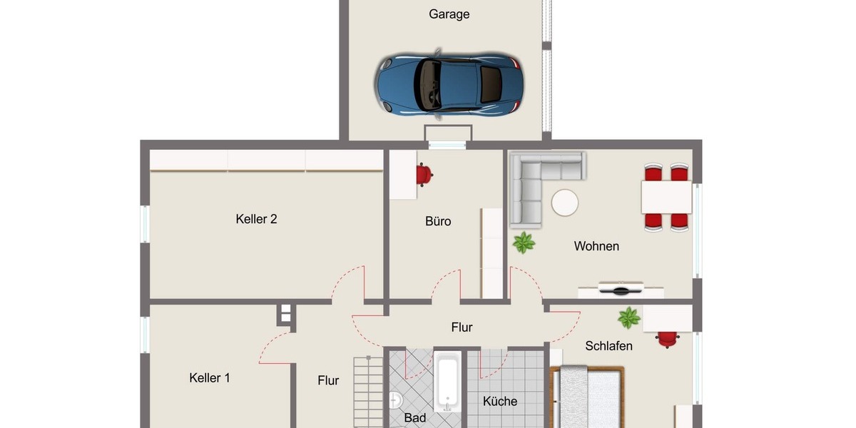 Grundriss KG (Abb. ähnlich)
